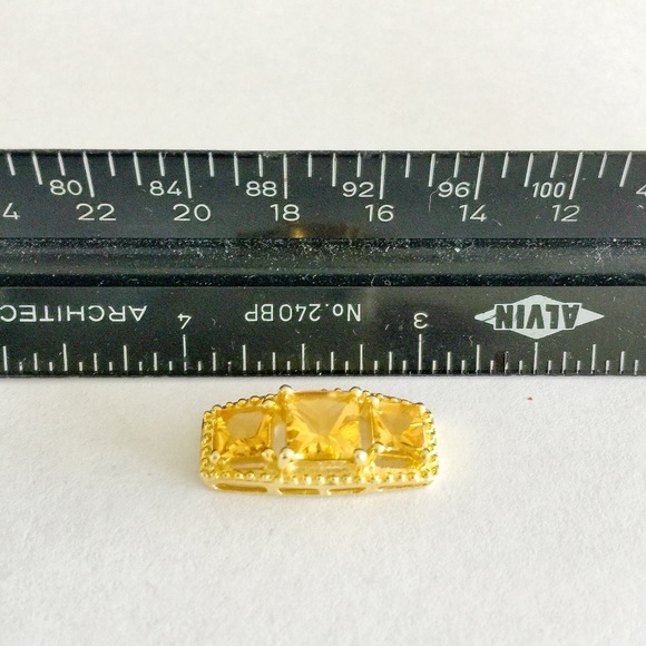 ✨5.32ctw Genuine Citrine pendant in 14K goldplate✨ - Picture 5 of 6